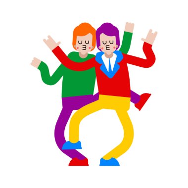 LGBT Aşıklar Dansı. Sevgi dolu homoseksüel bir çift. Romantik ilişki 