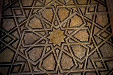 Türkiye'de Edirne, Selimiye Camii kapı modelleri. Sinan'ın Selimiye Camii Unesco Dünya Kültür Mirası Listesi'ne kapıdaki 1575 Osmanlı mimar tarafından inşa.