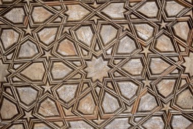 Türkiye'de Edirne, Selimiye Camii kapı modelleri. Sinan'ın Selimiye Camii Unesco Dünya Kültür Mirası Listesi'ne kapıdaki 1575 Osmanlı mimar tarafından inşa.