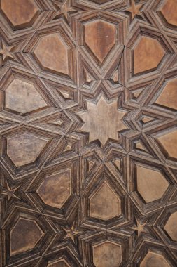Türkiye'de Edirne, Selimiye Camii kapı modelleri. Sinan'ın Selimiye Camii Unesco Dünya Kültür Mirası Listesi'ne kapıdaki 1575 Osmanlı mimar tarafından inşa.