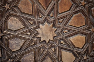 Türkiye'de Edirne, Selimiye Camii kapı modelleri. Sinan'ın Selimiye Camii Unesco Dünya Kültür Mirası Listesi'ne kapıdaki 1575 Osmanlı mimar tarafından inşa.