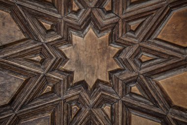 Türkiye'de Edirne, Selimiye Camii kapı modelleri. Sinan'ın Selimiye Camii Unesco Dünya Kültür Mirası Listesi'ne kapıdaki 1575 Osmanlı mimar tarafından inşa.