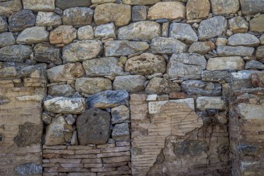 Taş duvar dokusu arka yüzey doğal rengi