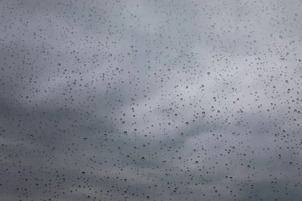 Gocce Pioggia Vetro — Foto Stock