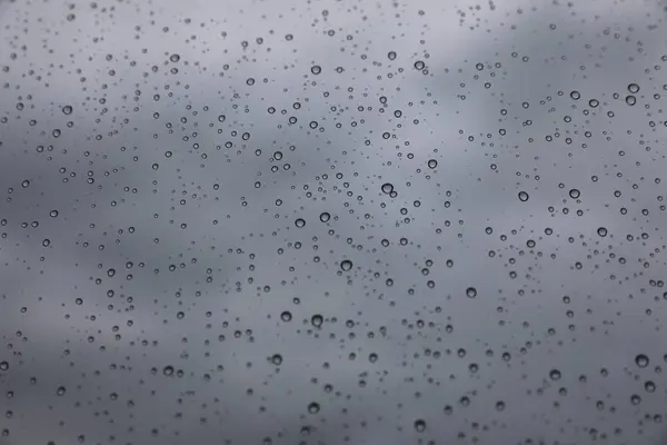 Regentropfen Auf Glas — Stockfoto