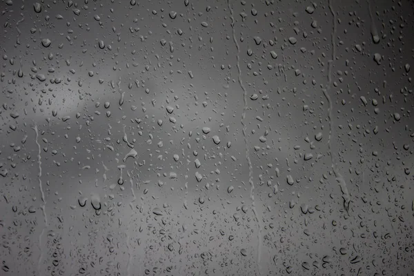 Gouttes Pluie Sur Verre — Photo