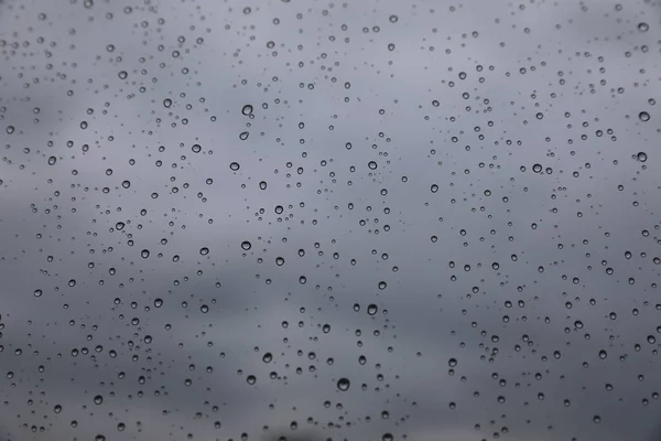 Regentropfen Auf Glas — Stockfoto