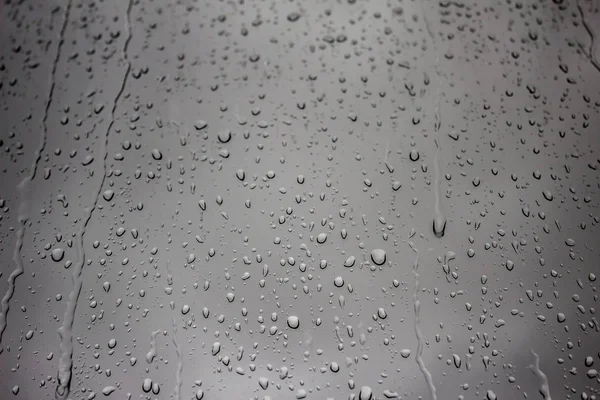 Rain Drops Glass — Stock Photo, Image