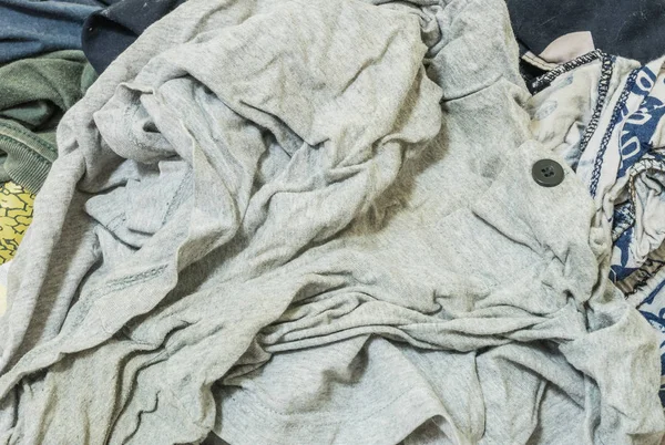 Κοντινό Πλάνο Μεταχειρισμένα Ρούχα — Φωτογραφία Αρχείου