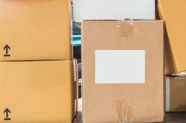 Kahverengi kutular arka plan ayarlayın