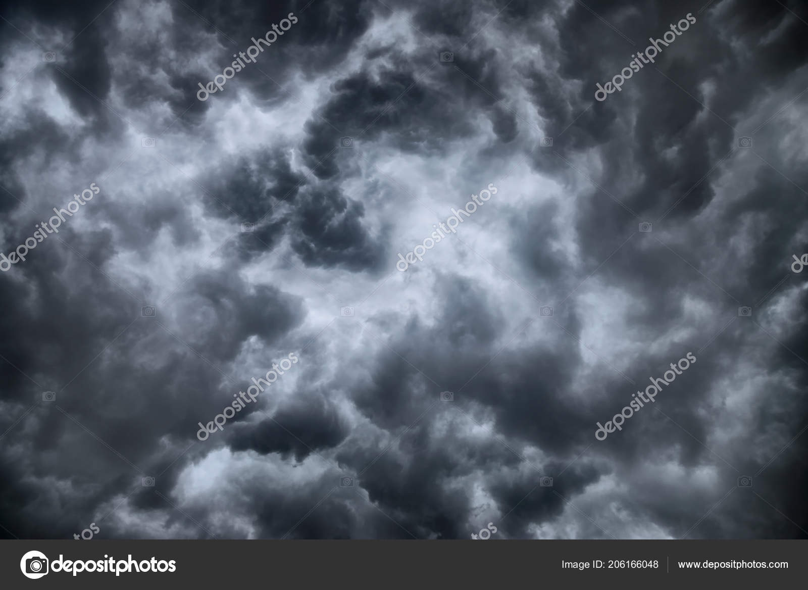 Heavy Rain Storm Lot Lightning Strong Wind Dark Clouds Look Stock Photo Image By C Sutlaa