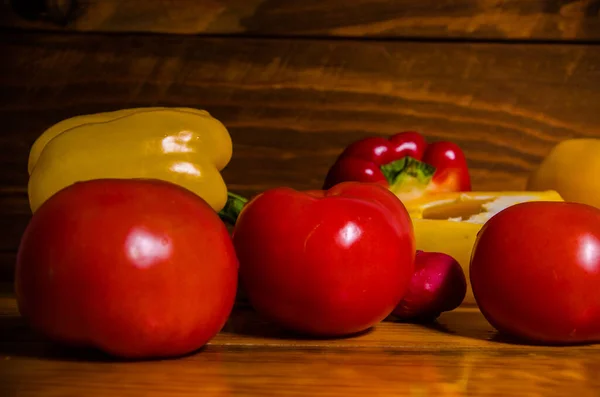 고추와 토마토 — 스톡 사진