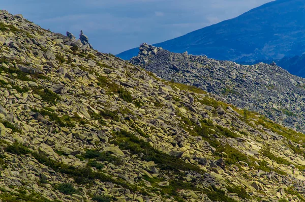 Vista Dall Alta Montagna Nuvole Nel Cielo — Foto Stock