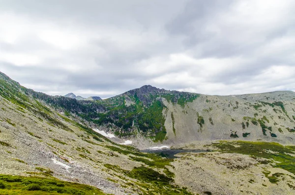 Utsikt Från Högt Berg Moln Skyn — Stockfoto