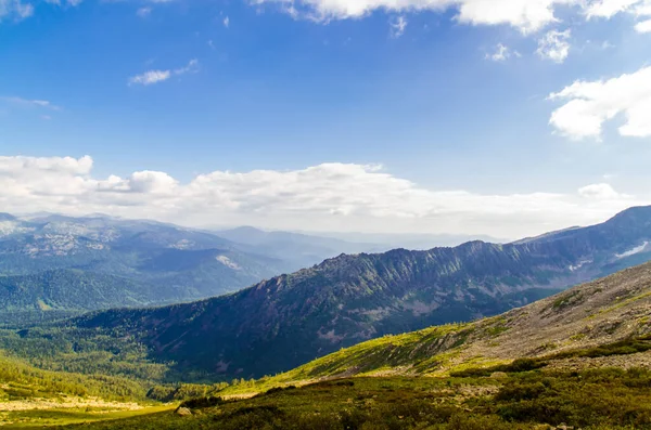 Vista Desde Alta Montaña Nubes Cielo — Foto de Stock