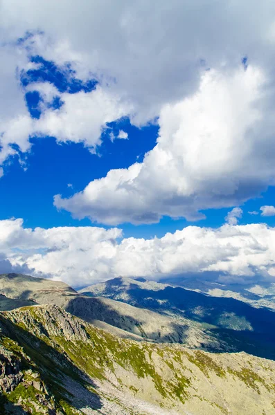Vista Desde Alta Montaña Nubes Cielo — Foto de Stock