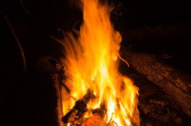 Közler parke bir ateşte yanar..