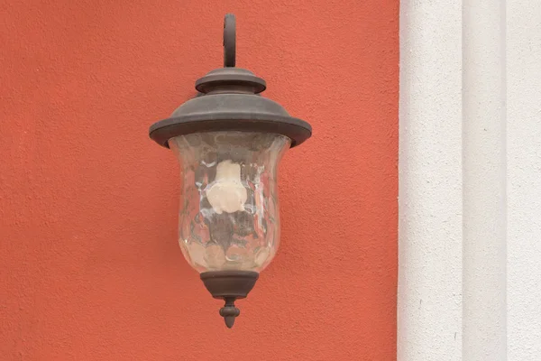 Outdoor lamp. Street lamp on the wall. Wall light