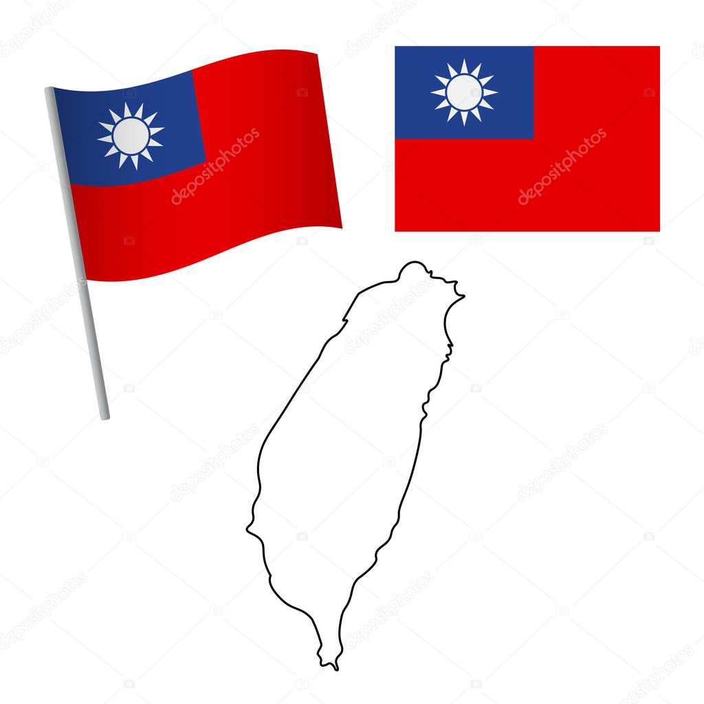 Taiwan Flag And Map Patriotic Background National Flag Of Taiwan Vector Illustration Premium Vector In Adobe Illustrator Ai Ai Format Encapsulated Postscript Eps Eps Format