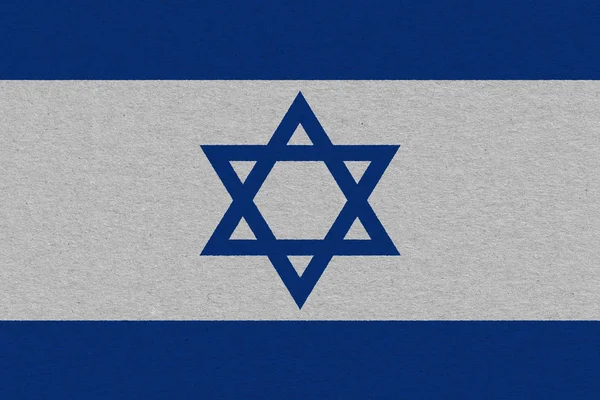 Israel flag painted on paper