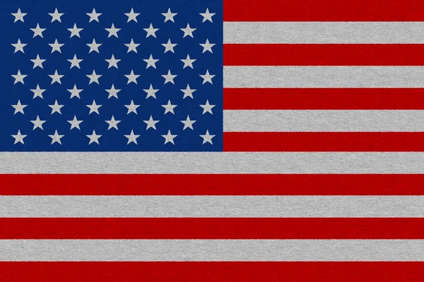 United States flag painted on paper