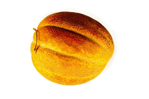 Melone isolato su sfondo bianco. Copia spazio per testo — Foto Stock
