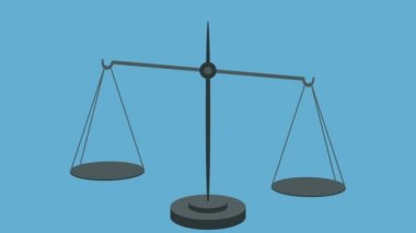 Eşit ağırlık ölçekler bir döngü vektör tarzı üzerinde