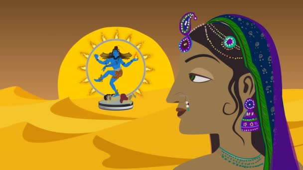 Lord Shiva Parvati — Stok video