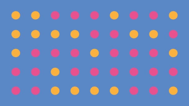 Points changer de couleurs aléatoirement arrière-plan vectoriel rétro 