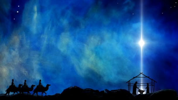 伯利恒耶稣之星诞生 — 图库视频影像