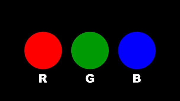 Rgb Renkleri Cmyk Illüstrasyon — Stok video