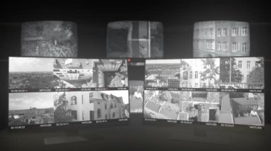 Güvenlik monitörleri ve gözetim Oda