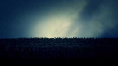 Gece ve askerleri yürüyüşe büyük Ortaçağ ordu