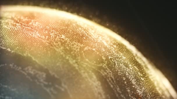 Planète Jupiter faite de particules 