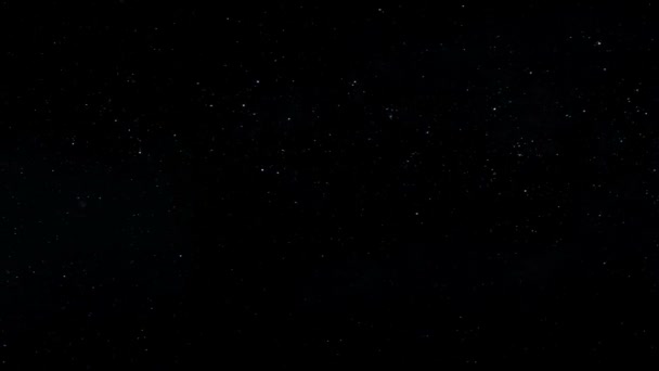 Όμορφος Νυχτερινός Ουρανός Λαμπερά Αστέρια — Αρχείο Βίντεο