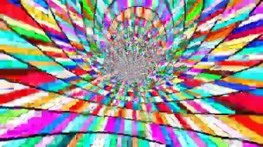 Deli Psychedelic girdap tam renkli