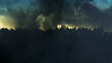 Tam Silahlı Şövalyeler Bir Battlefield going