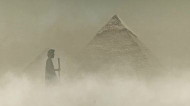Musa, Büyük Giza Piramidiyle Mısır 'da