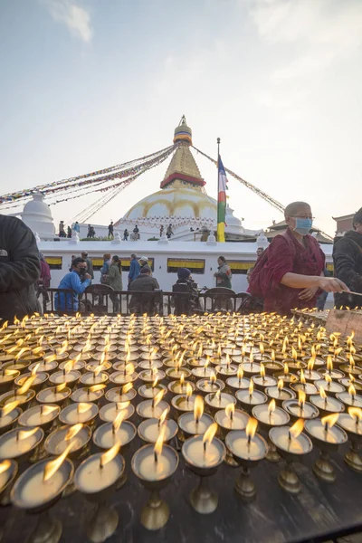 Big Stupa Kathmandu Nepal Diciembre 2017 Editorial — Foto de Stock