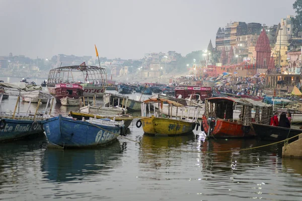 Řeka Ganga Váránasí Indii Listopad 2015 — Stock fotografie