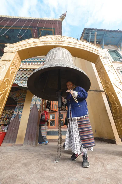 Big Bell Kathmandu Nepal Dezembro 2017 Editorial — Fotografia de Stock