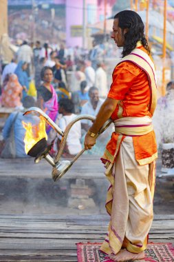 Büyük Pooja Varanasi, Hindistan. 2016 olabilir