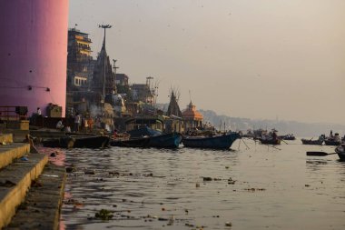 Sahil çetenin, Varanasi, Hindistan, Kasım 2015
