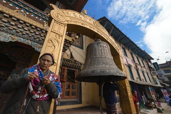 Big Bell Kathmandu Nepal Dezembro 2017 Editorial — Fotografia de Stock