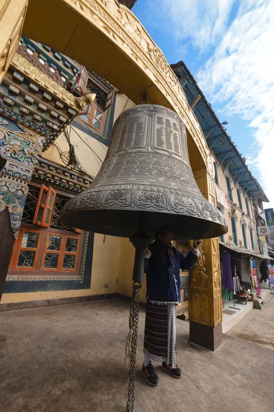 Big Bell Kathmandu Nepal Dezembro 2017 Editorial — Fotografia de Stock