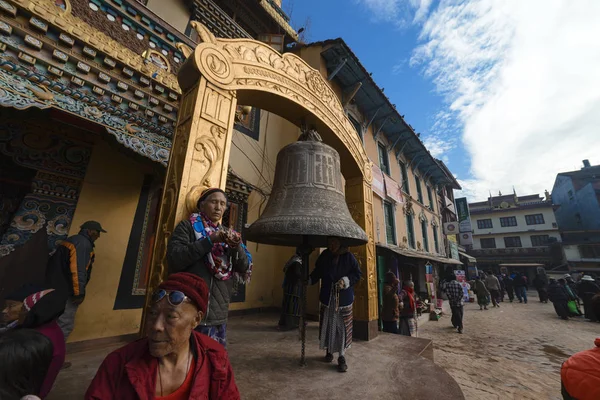 Big Bell Kathmandu Nepal Dezembro 2017 Editorial — Fotografia de Stock