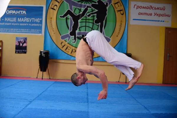 Capoeira Killar Gymmet Ukraina Chernigov Maj 2017 — Stockfoto