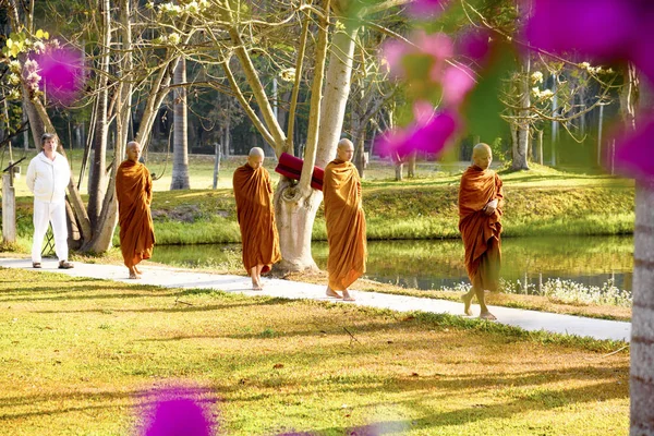 Meditazione Monastero Buddista Thailandia Wat Luang Aprile 2019 — Foto Stock