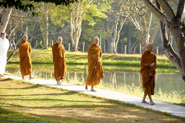 bir Budist manastırında meditasyon, Tayland, Wat Luang, Nisan 2019