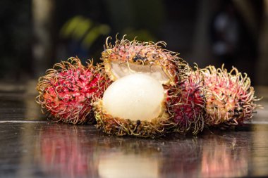 tayland'da yetişen mangosten meyvesi